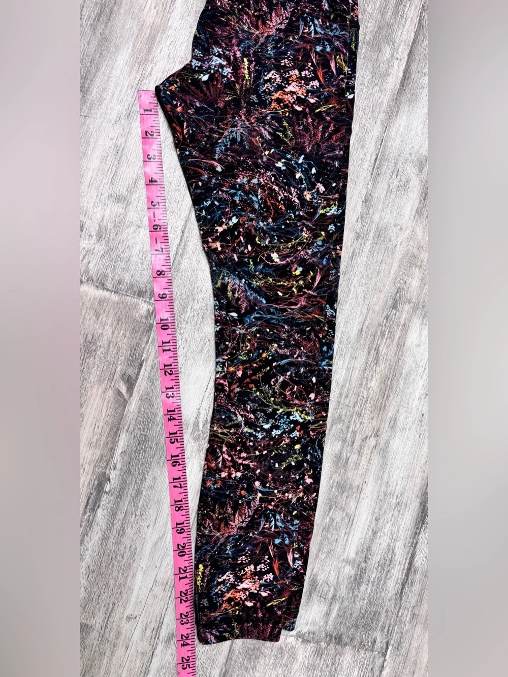 Lululemon Align Pant II Leggings Foliage Overlay Multi High Rise Size 4